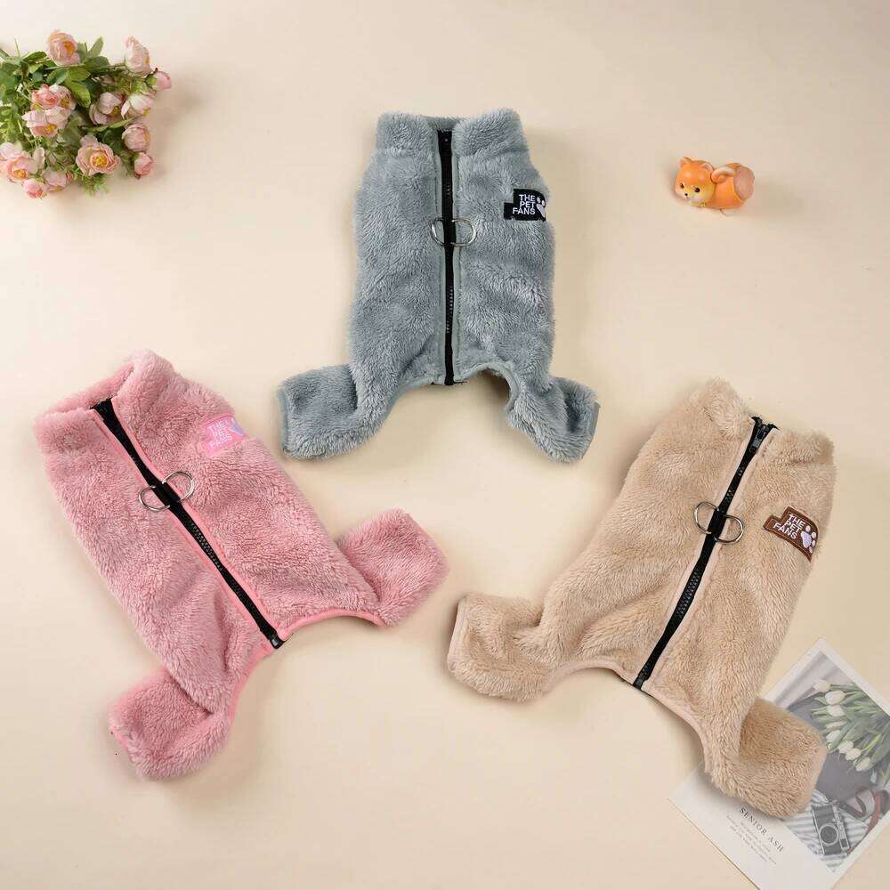 Soft Jacket Coat Pet Jumpsuit For Small Medium Dogs Cats Autumn Winter Warm Flush Dog Clothes Chihuahua Yorkshire Overalls XJ260127