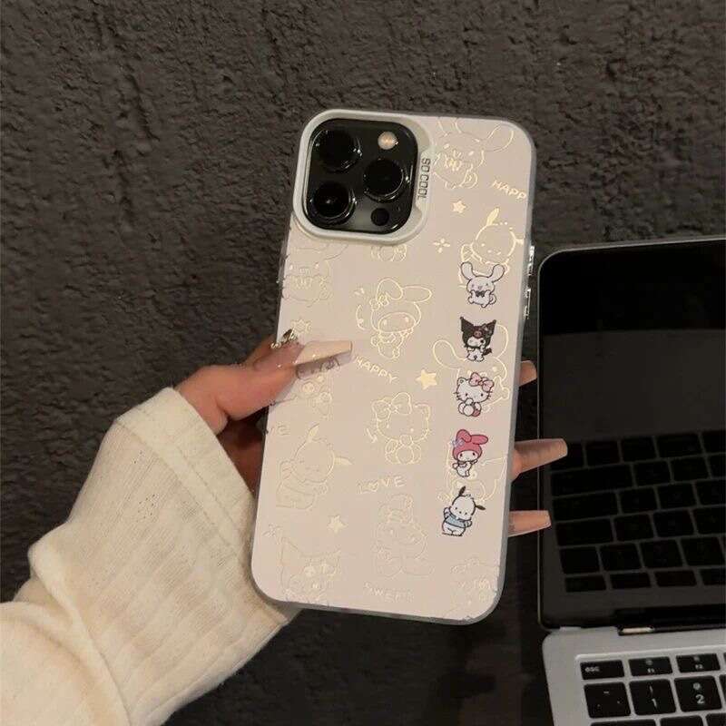 Sanrio Graffiti Compatible with Apple 17 Pro Max Phone Case iPhone 16 Plus Shockproof 15 Cartoon 14/13 S260128