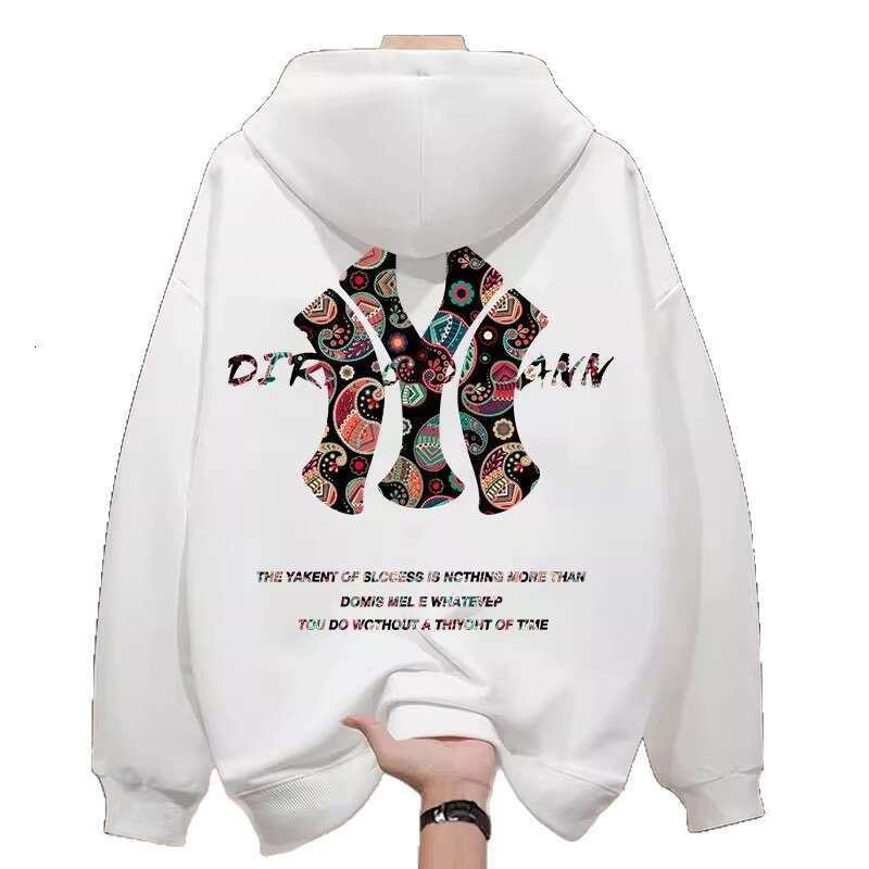 National Trend Brand Hoodie New Spring And Autumn Thin Loose Round Neck Casual Fleece American Style Men's Jacket