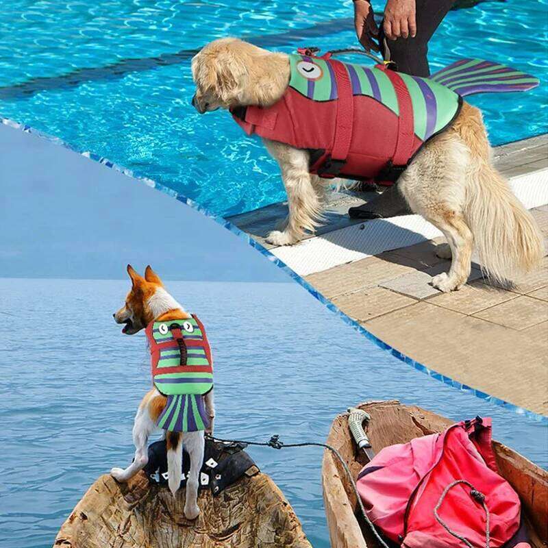 Pet Life Jacket Enhanced Buoyancy Small Dogs Swimming Clothes Safety Vest with Handle for Medium Large Dog Surfing Costume XJ260127