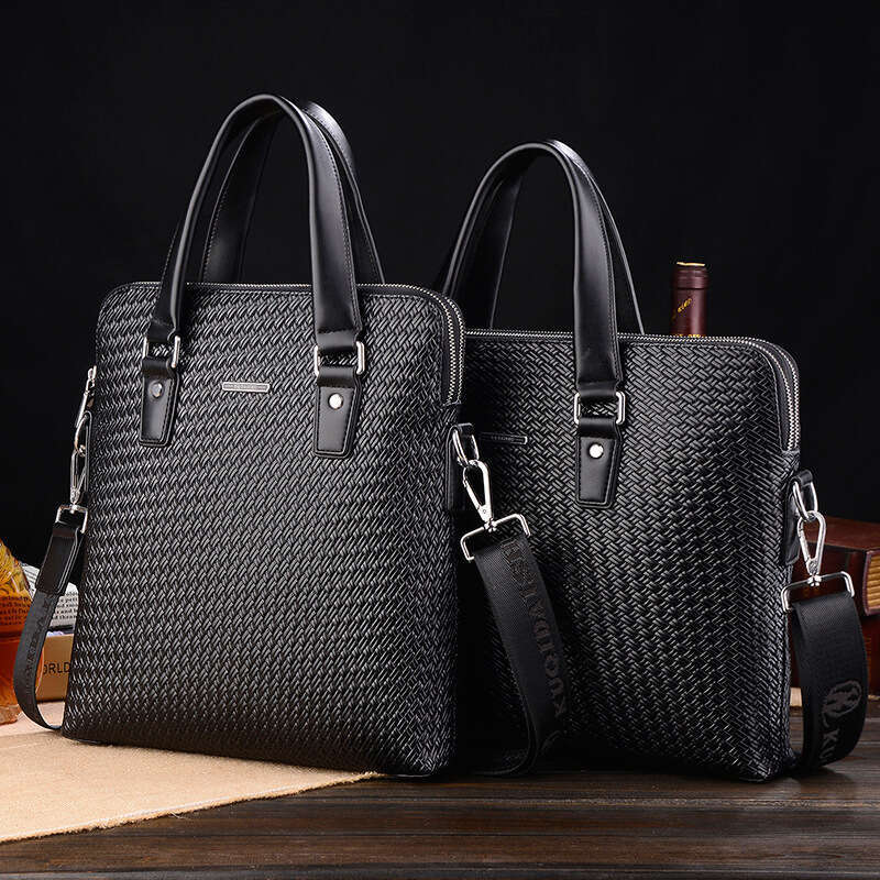 Luxury Shoulder Bags New Cool Kangaroo Woven Pattern Single Crossbody Genuine Leather Business Bag Men S Handbag Direct From Manufacturer SENYY