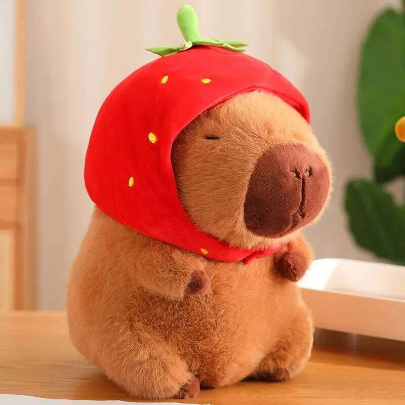 15-32cm Capybara Simulation Capibara Fluffty Toy Kawaii Plushie Cute Stuffed Animals Soft Doll Plush Gift Kid Toys Y260128