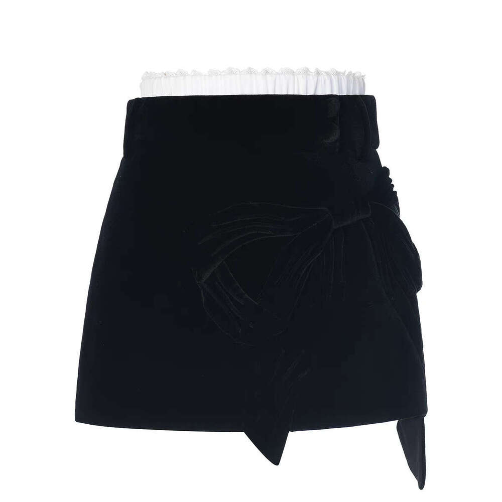 2026 Winter New Designer Elegant Fine Yarn Splicing Knitted Cardigan Top and Skirt Set