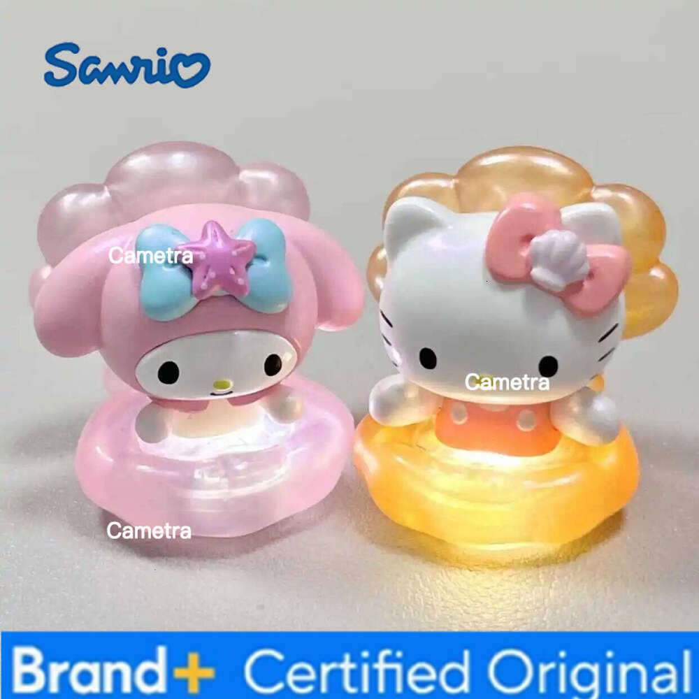 Sanrio Characters Pearl Shell Series Mini Blind Box Anime Doll Kitty Kuromi Cinnamoroll Trendy Play Ornament Children Gifts H260128