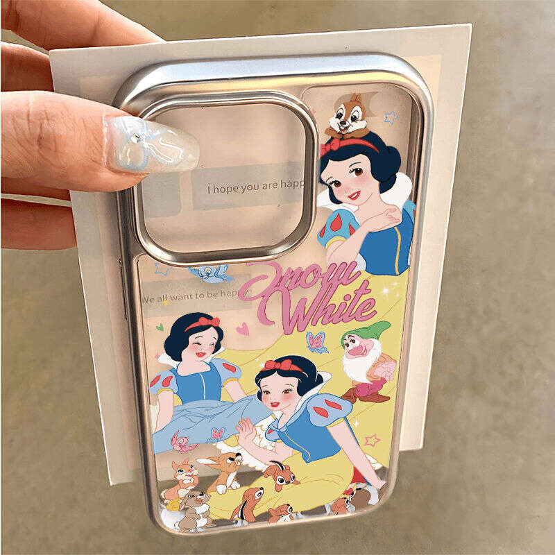 Snow White Suitable for Apple 15PROMAX Phone iPhone15 Creative 14PLUS Transparent 13 Soft Case 11 S260128