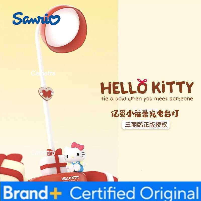 Sanrio New Hellokitty Desktop Charging Light Anime Cartoon My Melody Room Night Lamp Ornaments Girls Birthday Gifts H260128