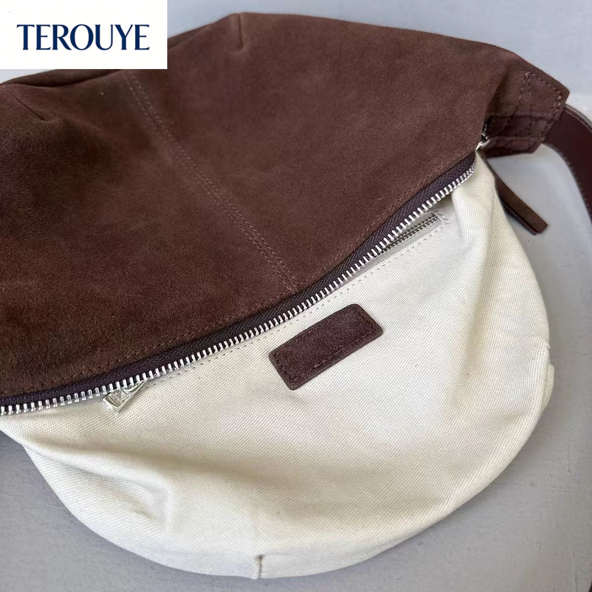 TEROUYE autumn and winter new Korean style bag niche design versatile style suede women's underarm bag retro shoulder bag