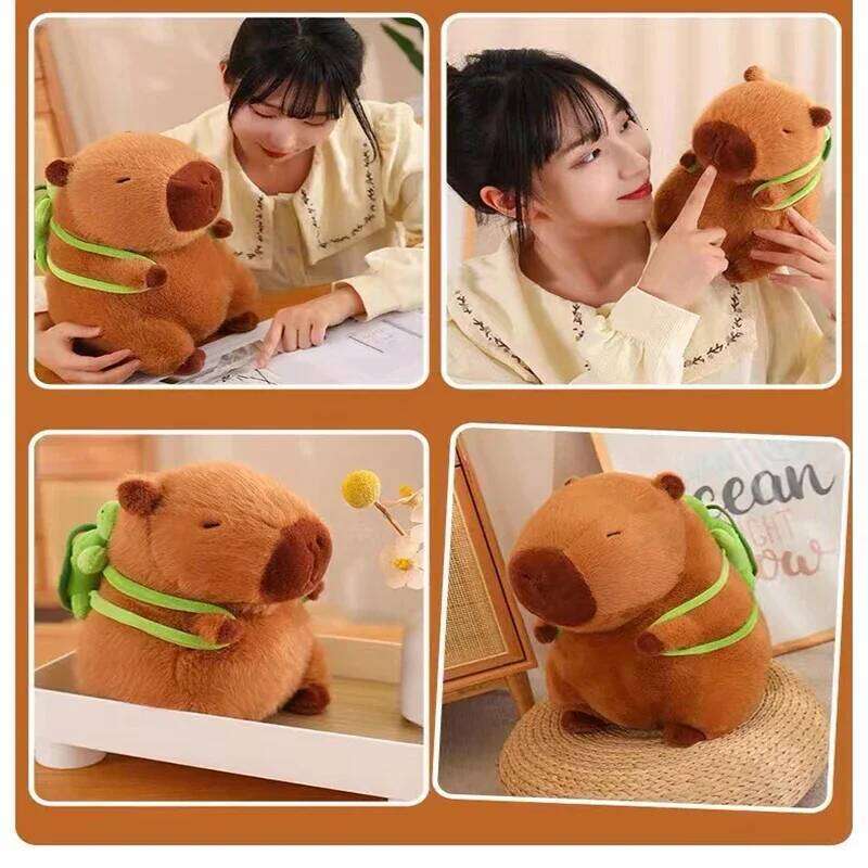 15-32cm Capybara Simulation Capibara Fluffty Toy Kawaii Plushie Cute Stuffed Animals Soft Doll Plush Gift Kid Toys Y260128