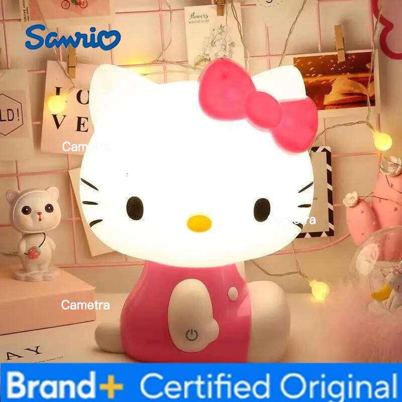 Sanrio Hello Kitty LED Night Light Cartoon Home Decor 220V Plug-in Bedroom Lamp H260128