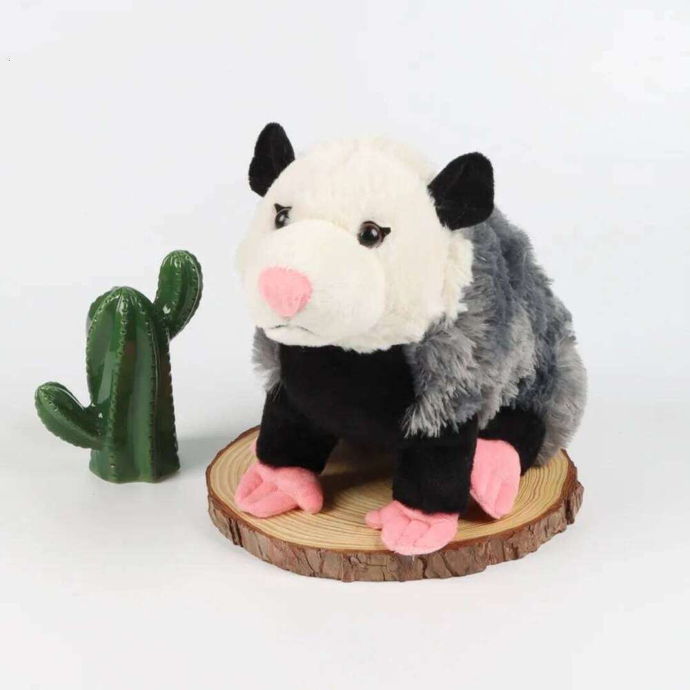 38cm Cute Opossum Plush Toys Stuffed Animals Dolls Simulation Mouse Plushies Toy Children's Birthday Gift Sofa Decor Y260128