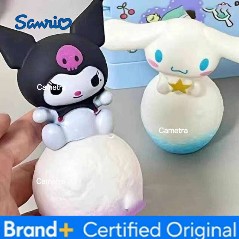 Sanrio Anime Hello Kitty Kuromi Cinnamoroll Melody Night Glowing Children Toy Bedside Lamp Kawaii Birthday Light Ball Gift H2601281