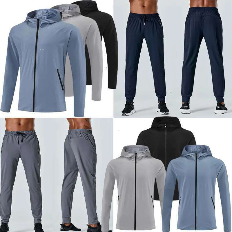 2026 New Luluity Lemonal Thermal Jacket Outdoor Sports Casual Down Jacket Warm Middle Layer Knitted Sweater Coat Luluity Lemonal Set Men Comfortable Fit