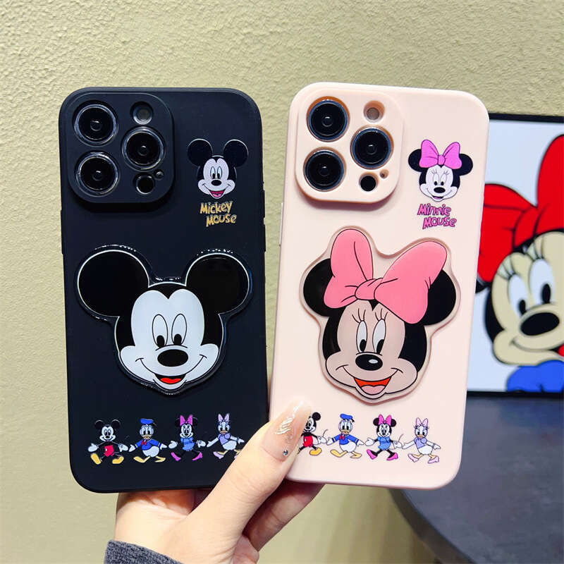 Compatible with Apple 16 Pro Max Phone Case iPhone 15 Cartoon Mickey 17m Ni11 3D Lanyard 14 Full Coverage S260128