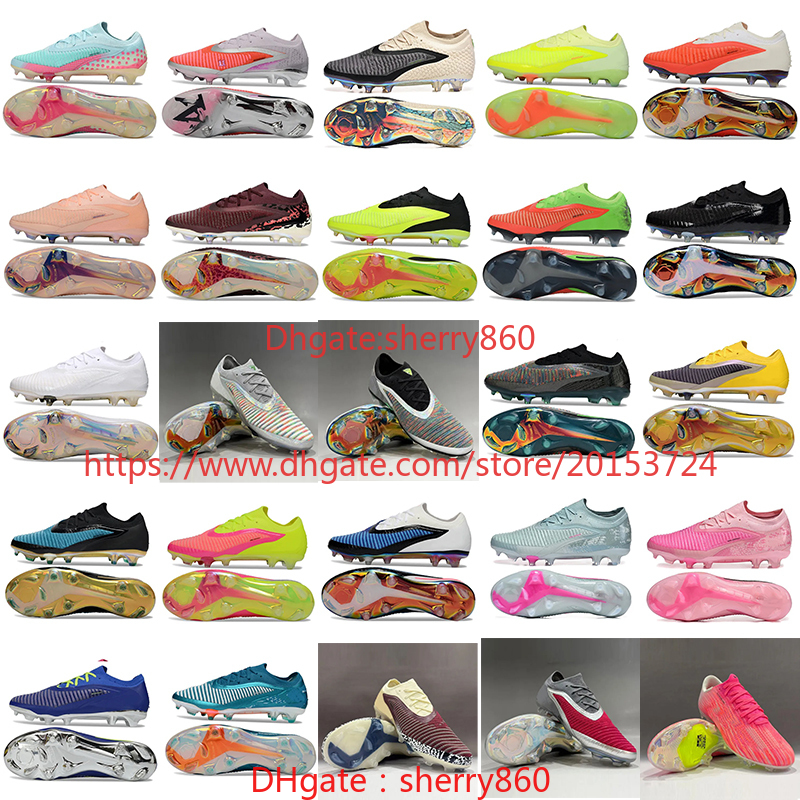 GX III Elite FG Soccer Shoes Phantomz 6 Outdoor Football Boots Men Soft Leather Comfortable Trainers Knit Mens Football Cleats Sports Shadow