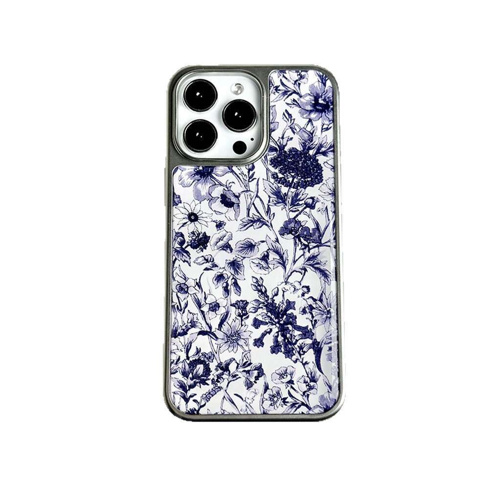 Full Screen Small Flower Compatible with iPhone 16 Phone Case Apple 15 Protective Cover 14 Electroplated 13 Pro Niche S260128