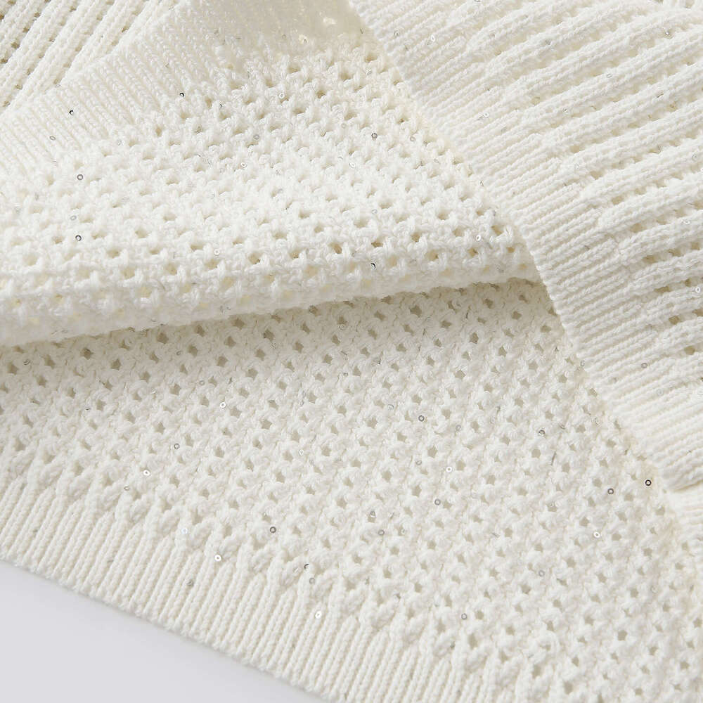 2026 summer new mermaid sequin elegant style slim fit lapel women's knitted dress