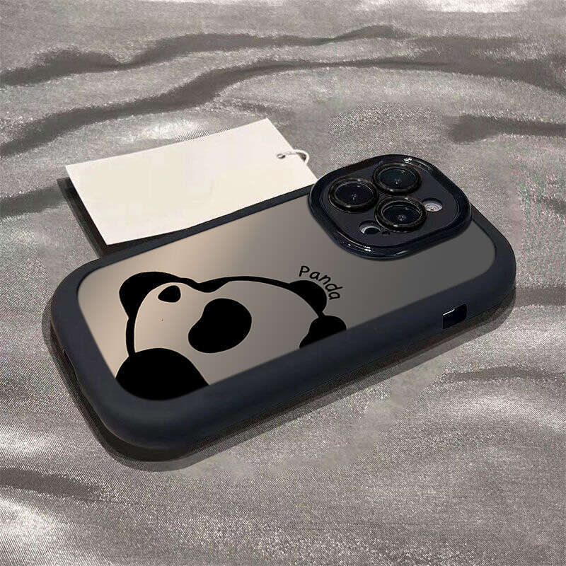 Compatible with Apple 16 New Model 14 Plus Matte 13 Silicone 12 Mini Cartoon Panda 15 Pro Max Phone Case 11 S260128