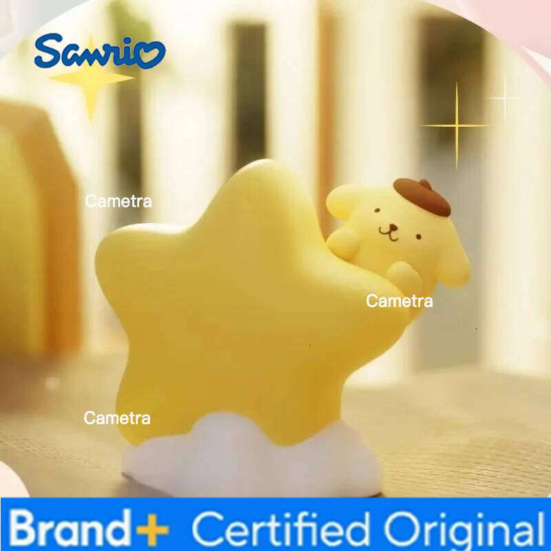 Sanrio New Hello Kitty Cinnamoroll Star Light Desktop Decor Toys Cute MARUMOFUBIYORI COGIMYUN Night Lamp Girls Toy Gifts H260128