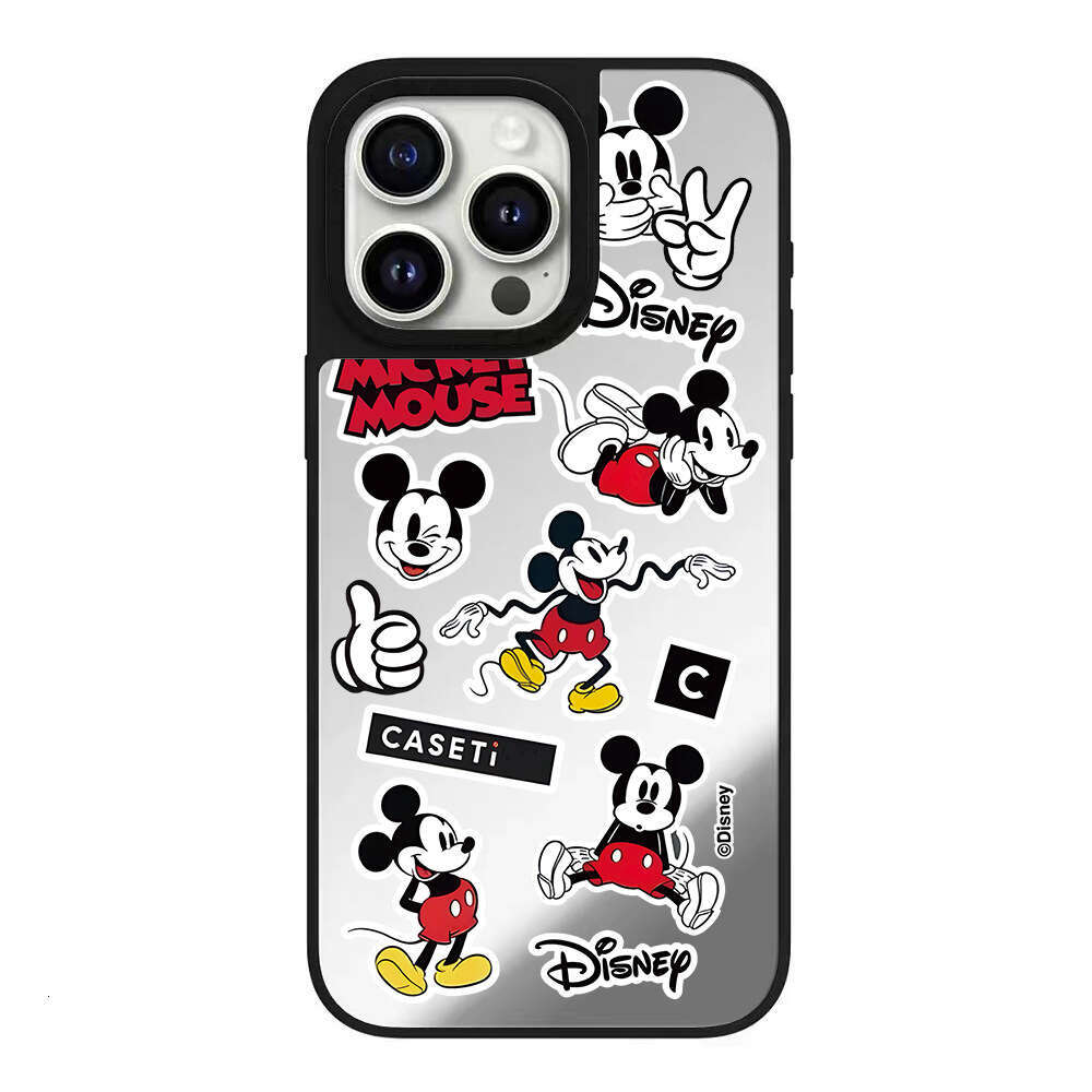 Compatible iPhone 16 Cartoon Mouse Apple 17 Air Collaboration High-Quality Mirror 15 Trendy Brand C Case S260128
