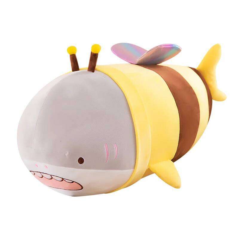 Explosion bee cute shark pillow creative combination plush toys Y260128