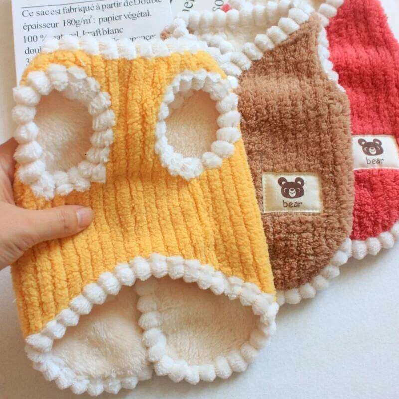 Soft Fleece Winter Warm Pet Clothes Cute Dog Coat Puppy Jacket for Small Dogs Cats French Bulldog Chihuahua Yorkies Costume MY03 XJ260127
