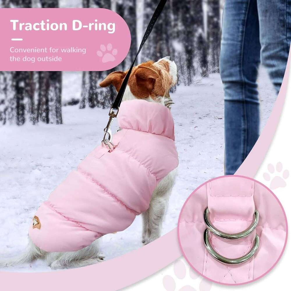 Winter for Small Medium Dogs Lightweight Thick Warm Puppy Puffer Jacket Turtleneck Down Coat Cold Weather Dog Clothes XJ260127