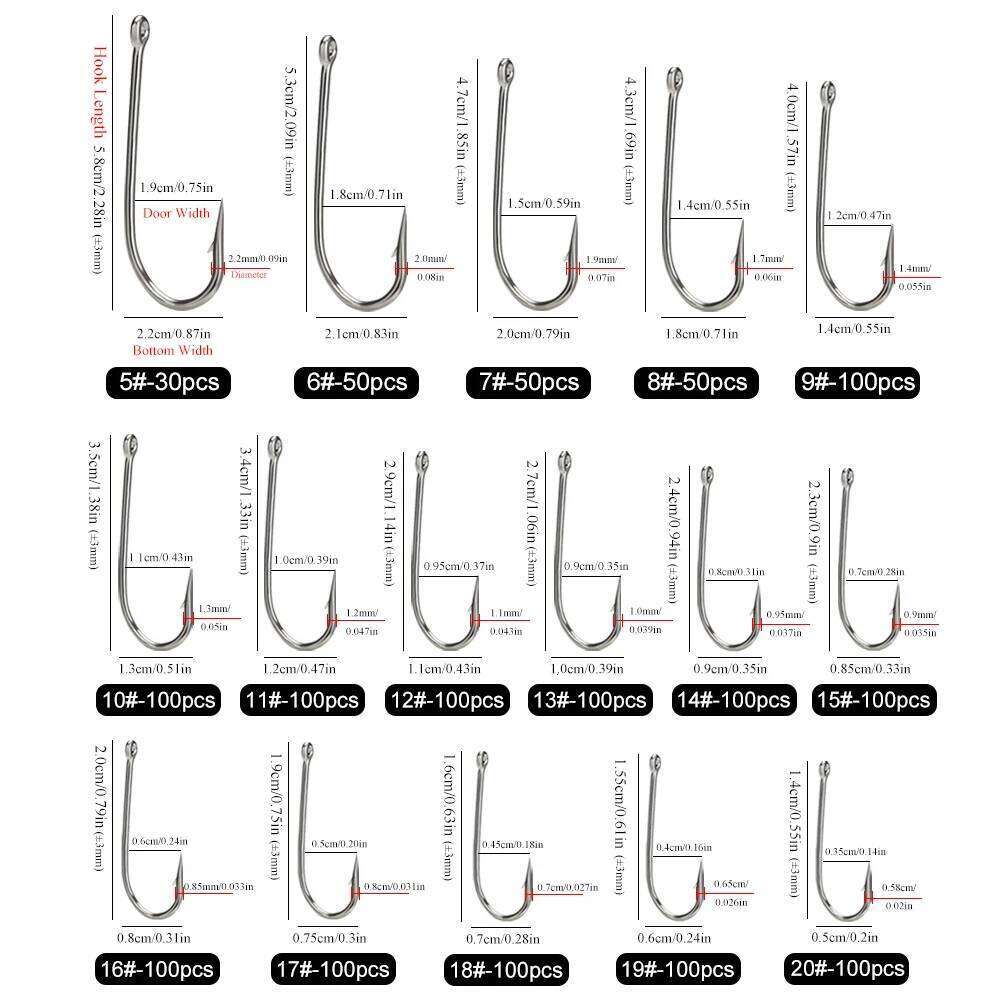 FISH KING 30-100 Pcs High Carbon Steel Barbed Carp Hooks Sharp Fishhook for Sea Fishing Hook Tackle 2330 Z260128