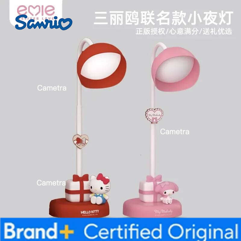 Sanrio New Hellokitty Desktop Charging Light Anime Cartoon My Melody Room Night Lamp Ornaments Girls Birthday Gifts H2601281