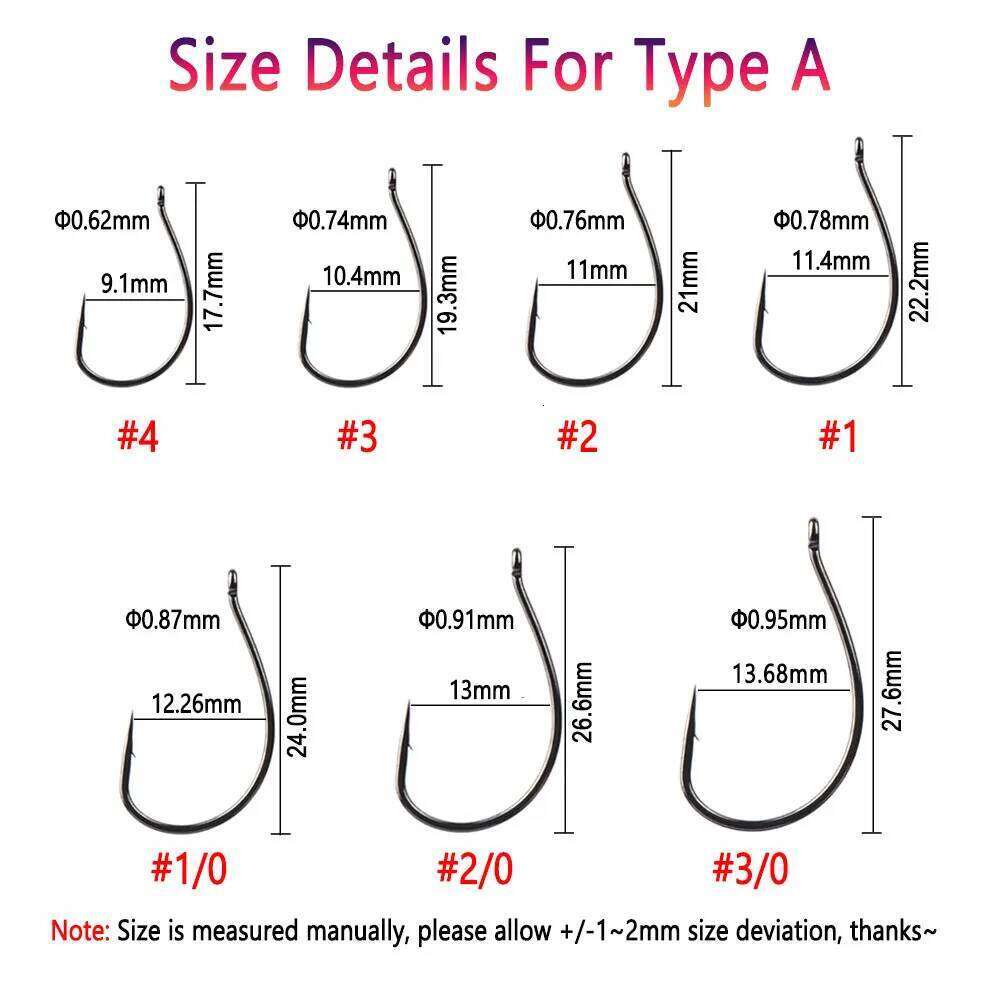 Bimoo 40pcs High Carbon Steel Wacky Hooks Luminous Drop Shot Hook Crank Worm Fishhook CatFish Trout Pike Fishing Accessories Z260128
