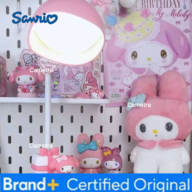 Sanrio New Hellokitty Desktop Charging Light Anime Cartoon My Melody Room Night Lamp Ornaments Girls Birthday Gifts H26012811