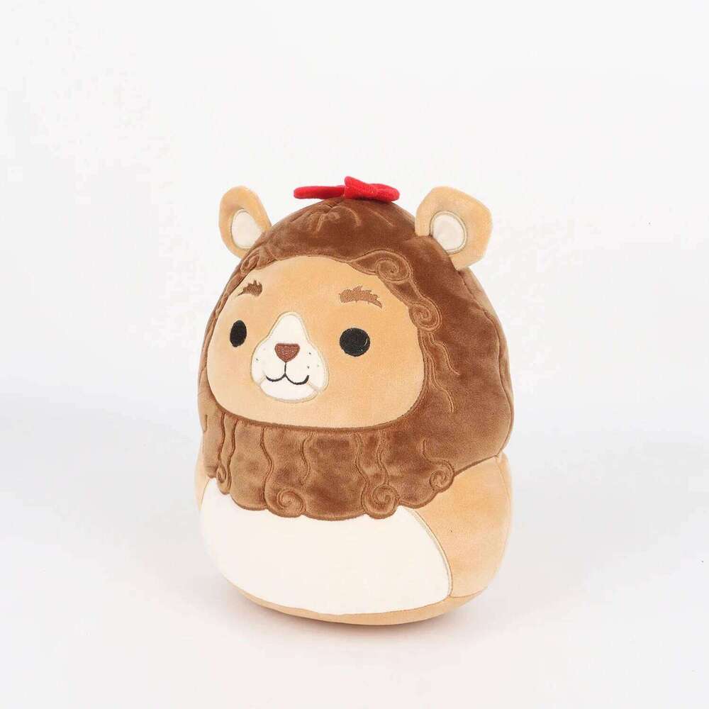 Cute Movie Characters Plush Pillow Lion Scarecrow Round Huggable Stuffed Dolls Super Soft Kawaii Anime Cushion Gift for Fans Y260128