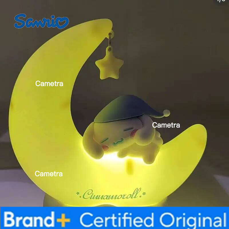 Sanrio Cinnamoroll Night Light Desktop Bedside Decoration Children's Gift Girl's Sweet Dream Lamp Birthday Present H260128