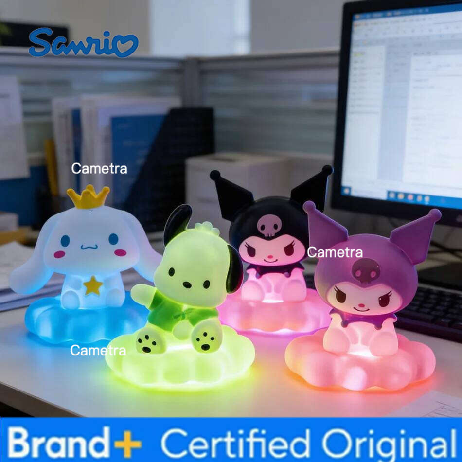 Sanrio Animation s Kawaii Glowing Cloud Hello Kitty Bedside Lamp LED Night Light Cake Decoration Gift H2601281