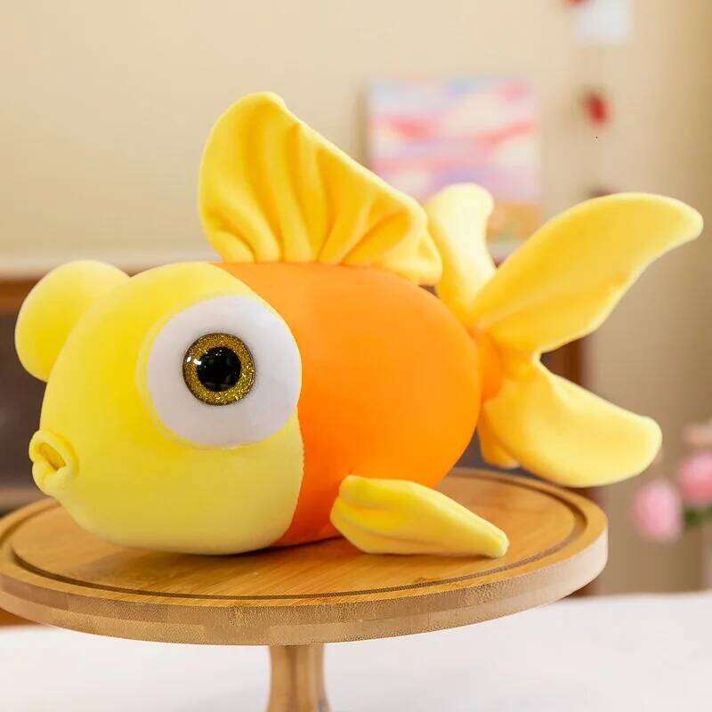 New plush toys for children cushion goldfish dolls Y260128