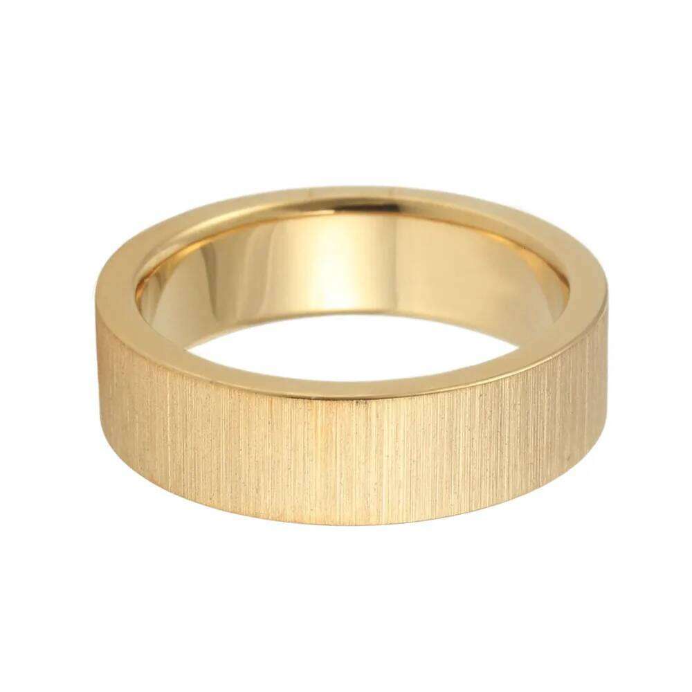 European and American hot-selling titanium frosted plain stainless steel men's brushed ring jewelry XJ260127