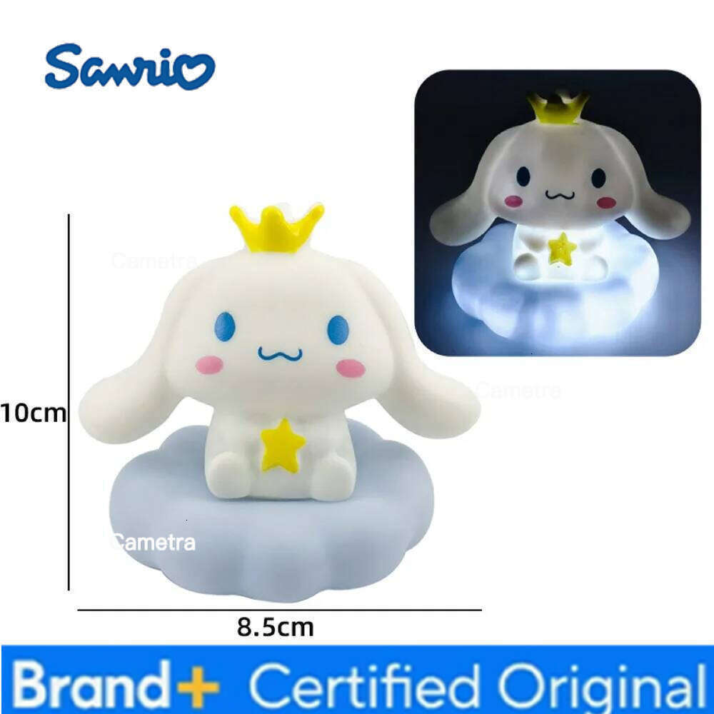 Sanrio New Japan Style s Night Enamel Cloud Cartoon Kuromi Cinnamoroll Pochacco Small Table Light Illuminating Decoration H260128