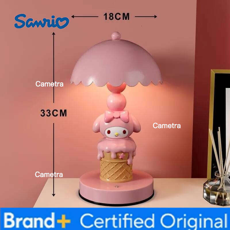 Sanrio Hello Kitty kuromi My melody high value table for girls bedroom bedside decorative lamp ornaments exquisite birthday gifts H2601281
