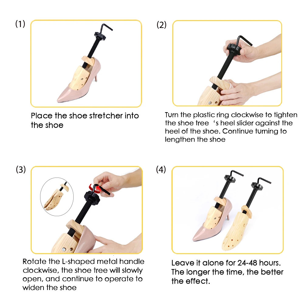 Repacego 12 Pc Wooden Shoe Trees Adjustable Stretcher Expander Men Women Unisex Length Width shoes Extender Keeper Heels 260127