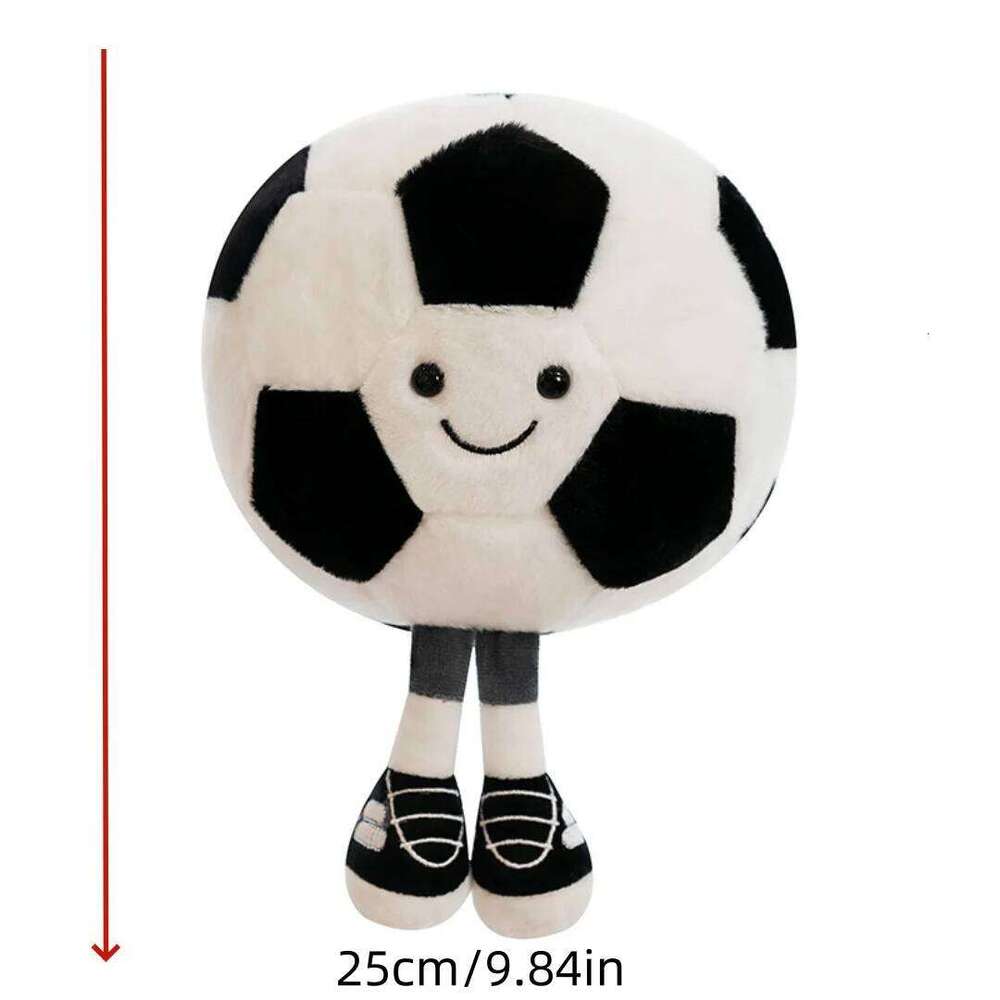 1pc 25cm/9.84in Soccer Foot Basketball Man Plush Doll Toy Boys Pillow Birthday Gift Y260128