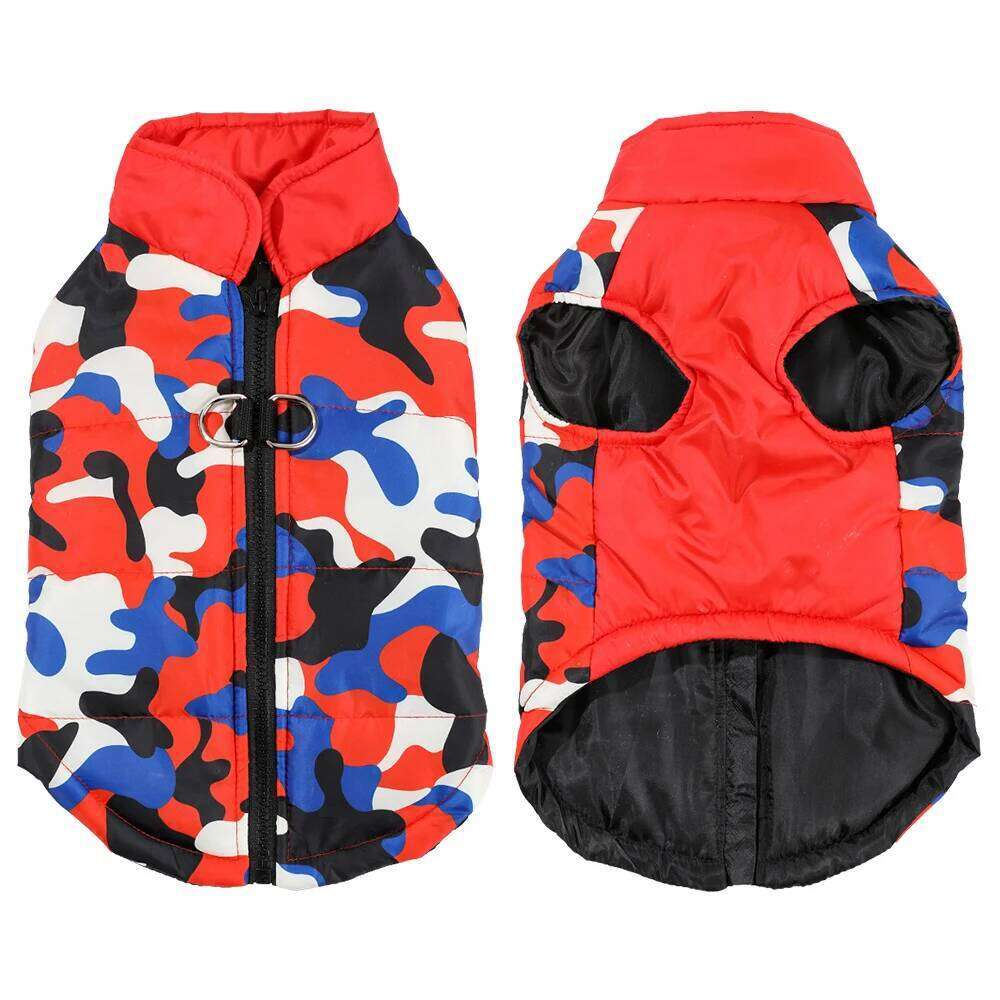 Camouflage Print Pet Dog Jacket Coat for Small Dogs Cats Autumn Winter Warm Zipper Puppy Clothes Yorkies Chihuahua Pug Costume XJ260127