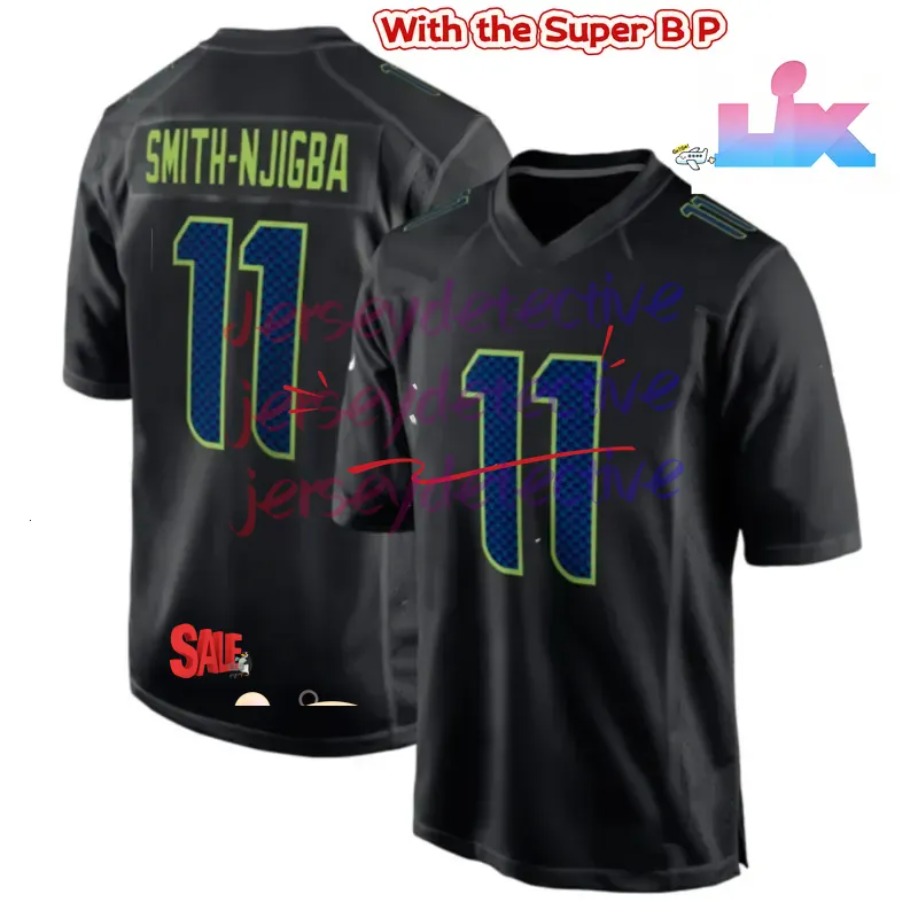 Custom shxinet Football Jersey Smith-Njigba Walker III Witherspoon Darnold Lawrence Fan Kupp Shaheed Myers Largent Bryant Thomas Lockett Jones Myers Men Youth