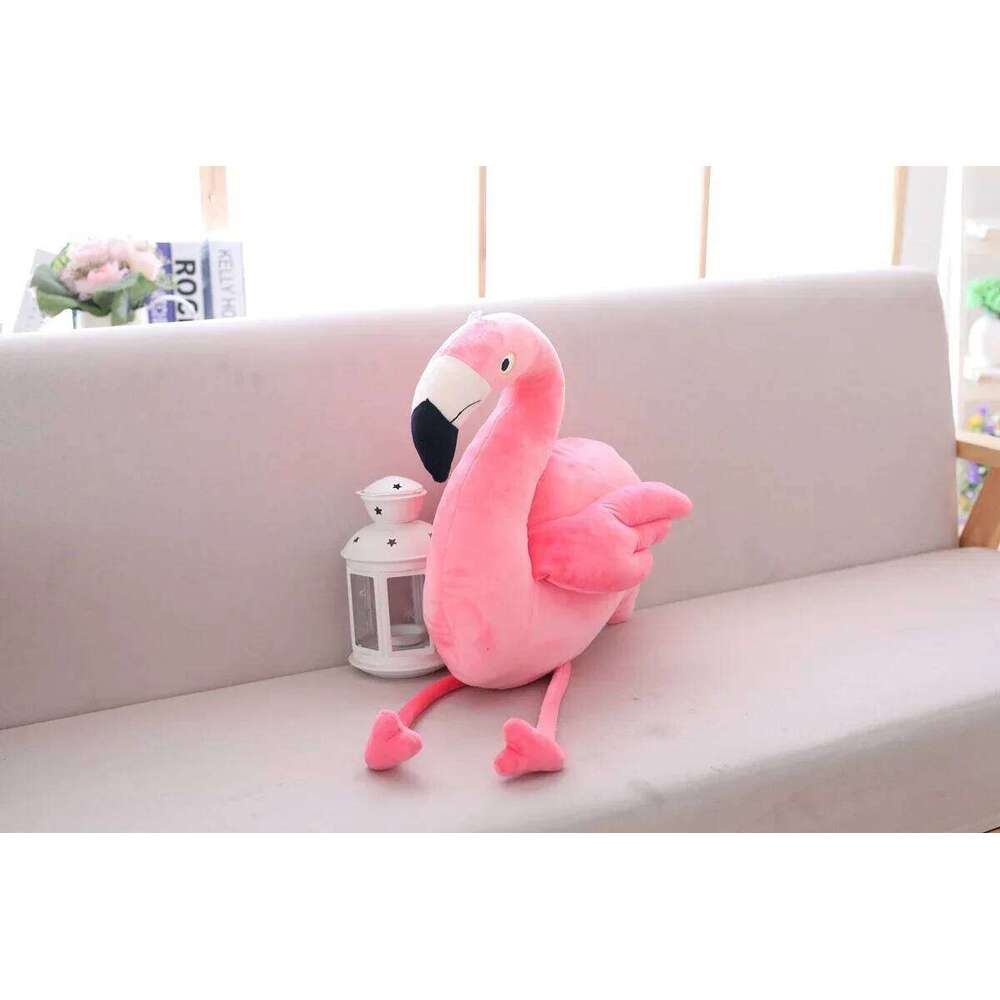 1 pc 25cm 40cm Plush Stuffed Bird Soft Doll Pink Flamingo Kids Toys Wedding Gift High Quality Y260128