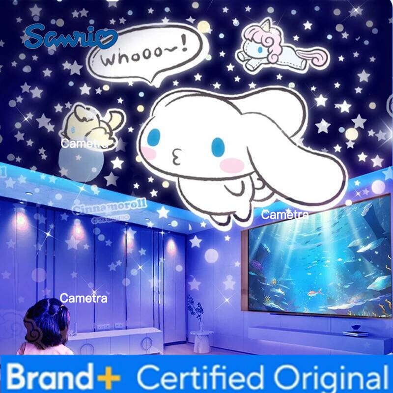 Sanrio Cartoon Cinnamoroll Star Projector Night Light Music Box,Dreamy HD Starry Sky Ceiling Projection for Kids Bedroom Home Decor H2601281