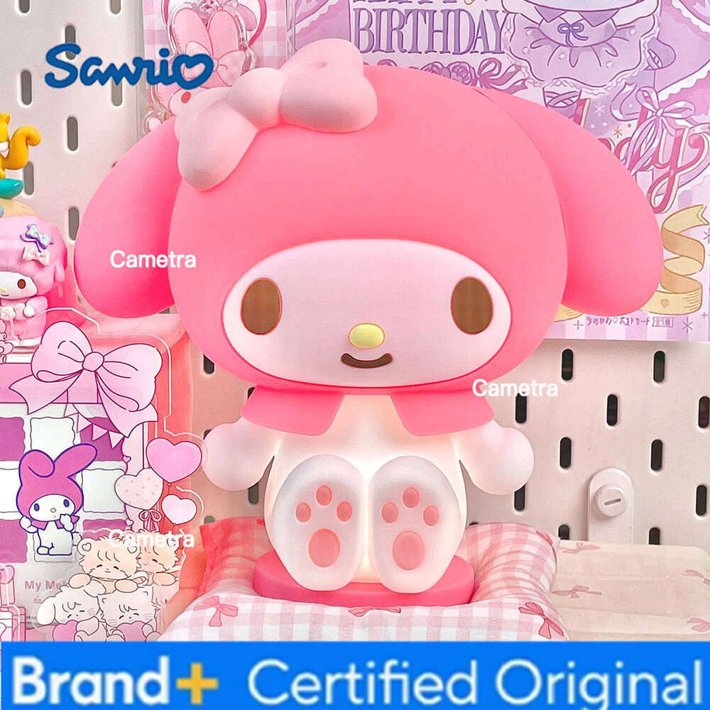 Sanrio Kawaii New Pat Light Bedroom Bedlight Anime Melody Night Lamp Desktop Decor Ornaments Girls Gift H2601281