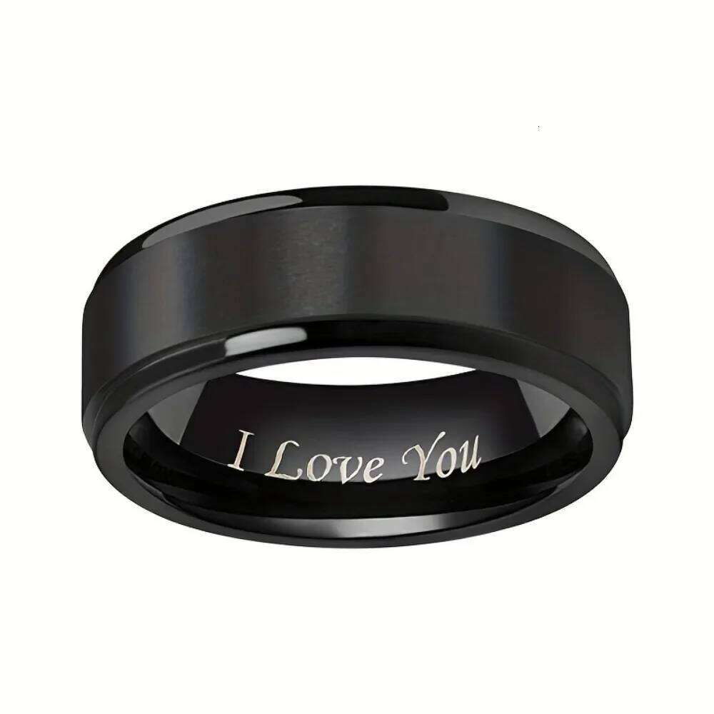 I Love You Stainless steel Ring - Durable, Hypoallergenic Mens Perfect for Valentines Day XJ260127