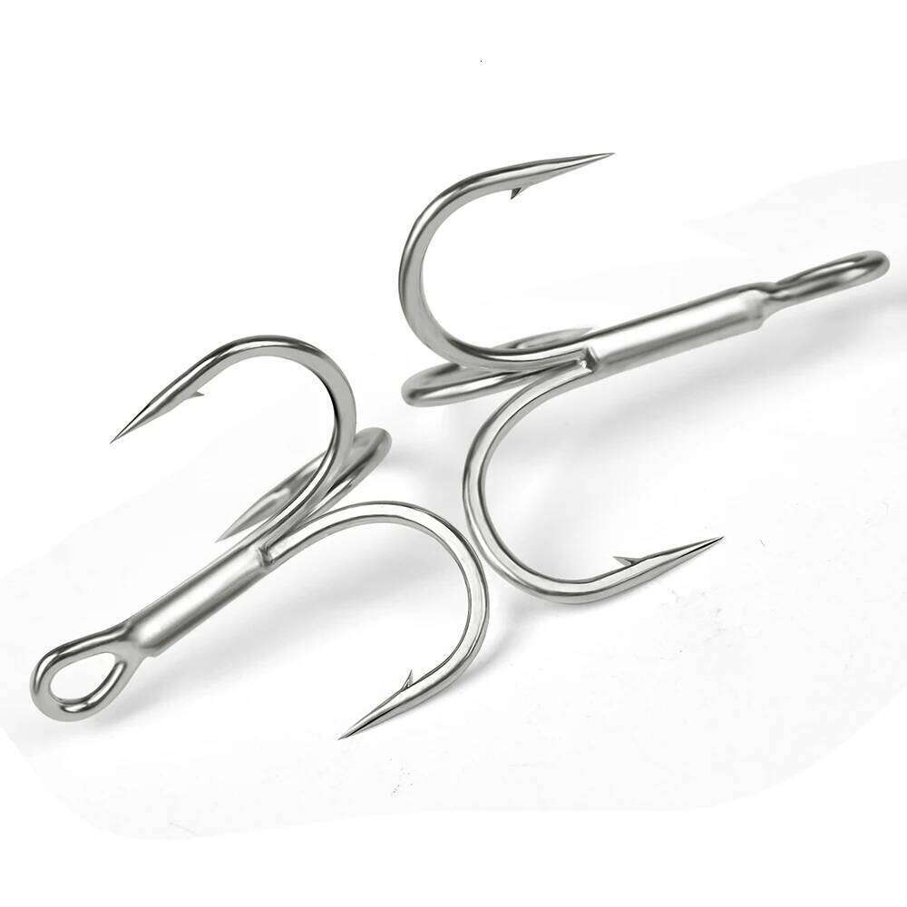 PROBEROS 20PCS Fishing 18-16-14-12-10-8-6-4-2-1-1/0-2/0-3/0-4/0-5/0# High Carbon Treble Hooks Triple Barbed Fishhooks Z260128