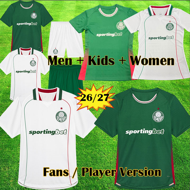Palmeiras 26 27 ESTEVAO DUDU Soccer Jerseys 2026 Home green BRENO LOPES RONY G.GOMEZ Shirt Away LAZARO Palmeiras Men Women Kids Football Shirt Tops