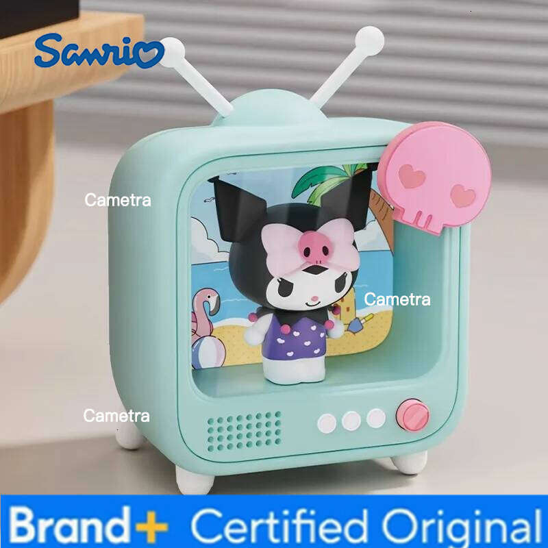 Sanrio kawaii Character TV Channel Series Luminous Night Light Toys Anime Kuromi Cinnamoroll HelloKitty Girls Desktop Ornaments H2601281