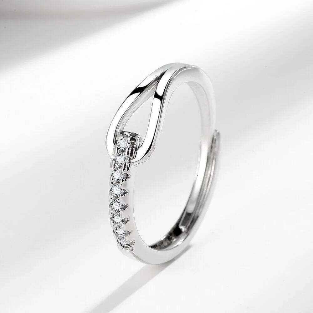 925 Sterling Silver High-End Full Diamond Hollow Design Shaped Zircon Personalized High-Quality Women's Ring XJ260127