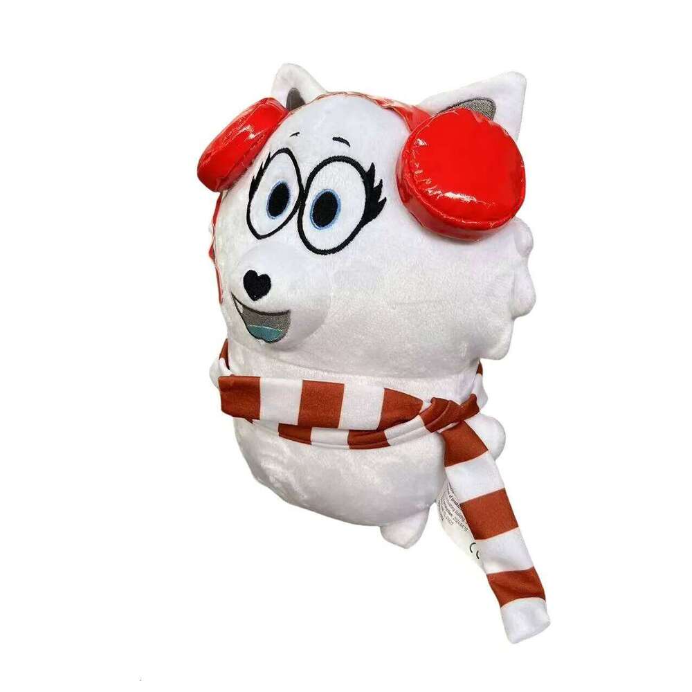 New Tylerred Snowii Snuggle Bundle Plush Toys Singer Puppy Wearing Headphones Yellow And White Dog Stuffed Doll Toy Gifts Y260128